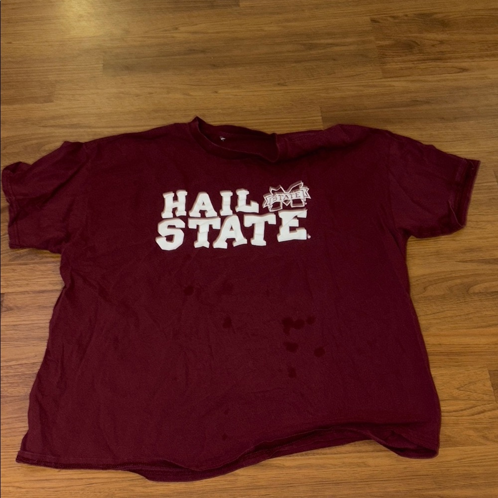 Maroon 'Hail State' T-Shirt